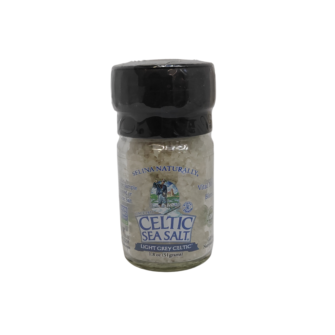 CELTIC SEA SALT® LIGHT GREY (coarse salt) Grinders (6 x 85g) JDM