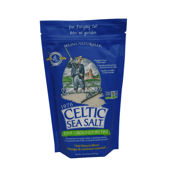 CELTIC SEA SALT® Fine Ground (1 lb) resealable Bags (6 x 454g)