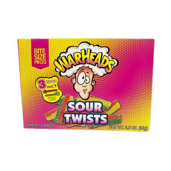Warheads Sour Twists Chewy Candy Box (12 x 99g)
