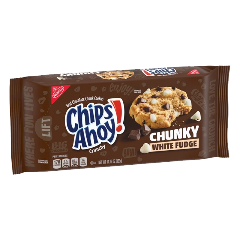 Nabisco Chips Ahoy! White Fudge Chunky Cookies (12 x 333g)