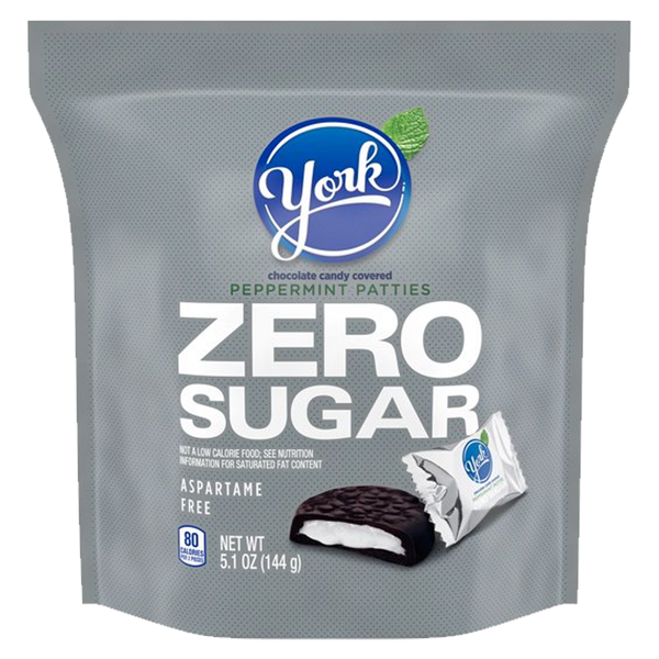 York Zero Sugar Peppermint Patties Miniatures Sub Bag (8 x 144g)