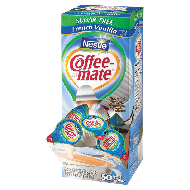 Nestle Coffee Mate Liquid Sugar Free French Vanilla Coffee Creamer (4 x 50ct)