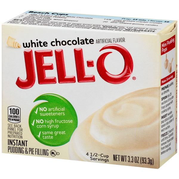Jell-O White Chocolate Instant Pudding & Pie Filling (24 x 92g)