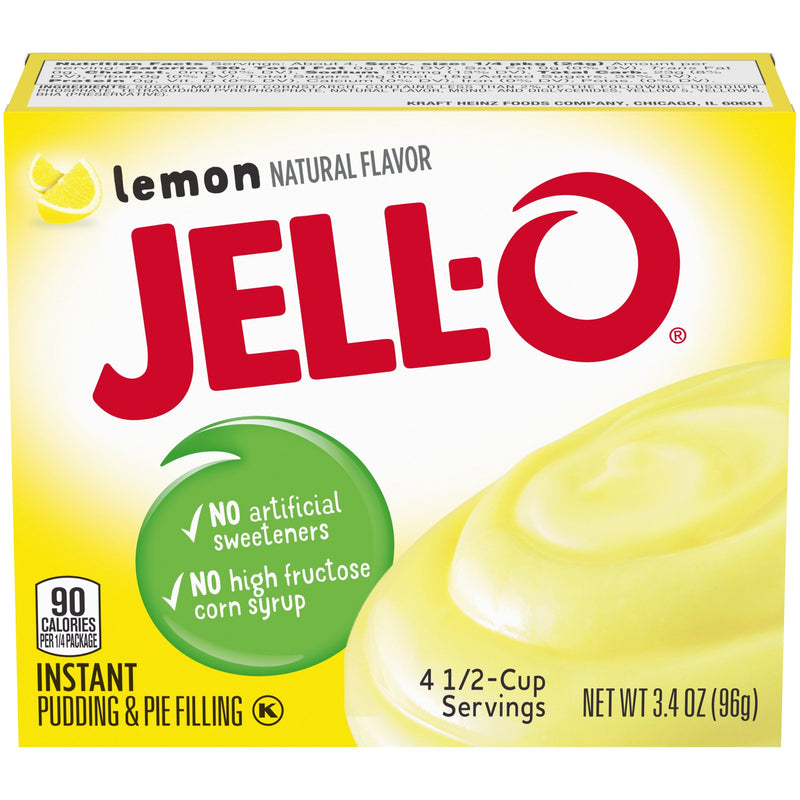Jell-O Lemon Instant Pudding & Pie Filling (24 x 96g)