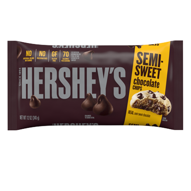 Hershey's Semi-Sweet Chocolate Baking Chips (12 x 340g)