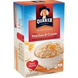 Quaker Instant Oatmeal Peaches & Creme (12 x 296g)SPECIAL OFFER BBD 04/11/22