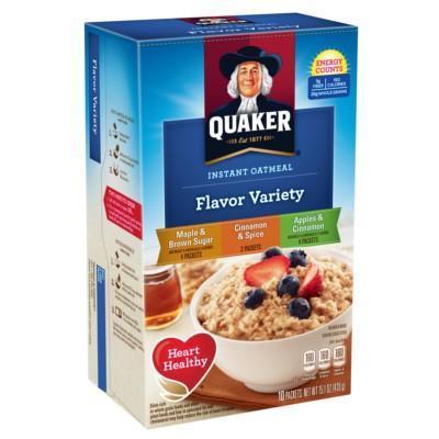 Quaker Instant Oatmeal Flavour Variety (12 x 340g)