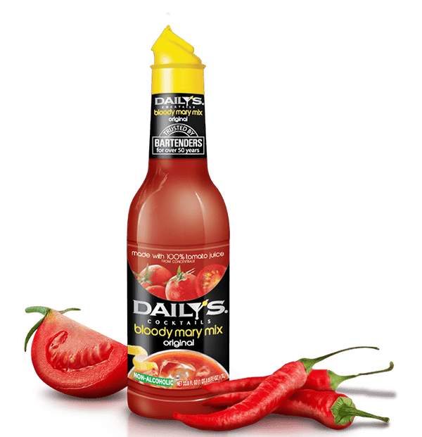 Daily's Cocktails Mix Non-Alcoholic Original Bloody Mary Mix (12 x 1 Litre)