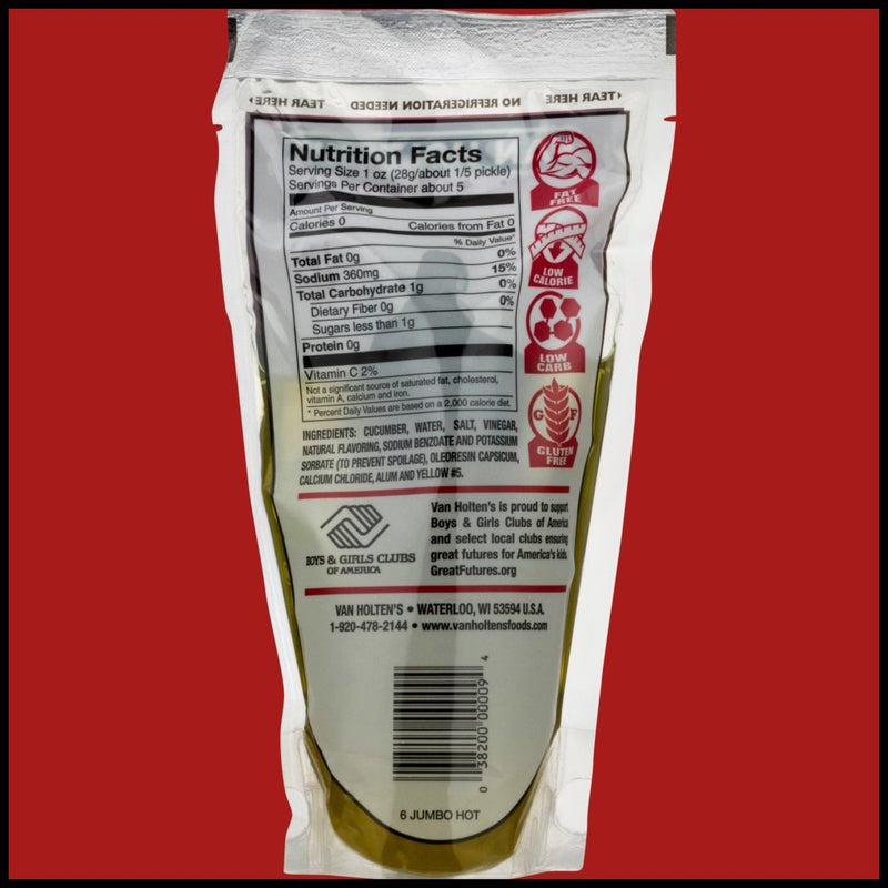 Van Holtens Pickle-In-A-Pouch Hot Pickle & Spicy Flavour Grocery
